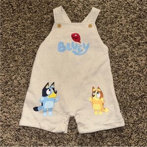 Bluey Kids Overalls - cream